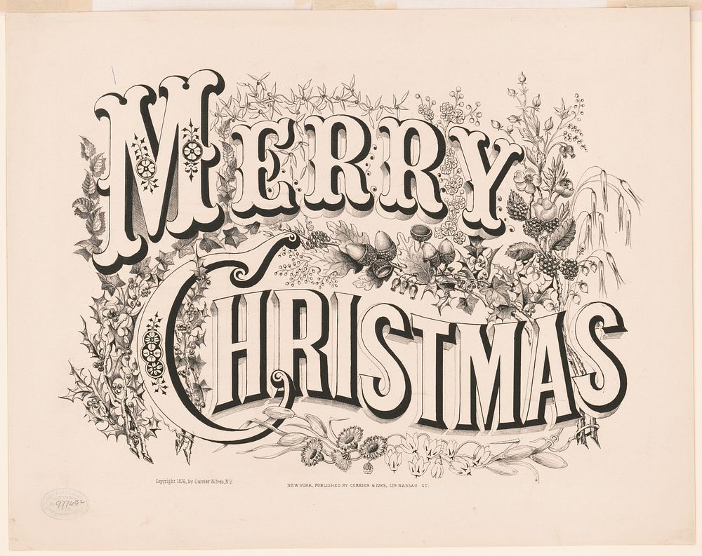 Merry Christmas, Currier & Ives.