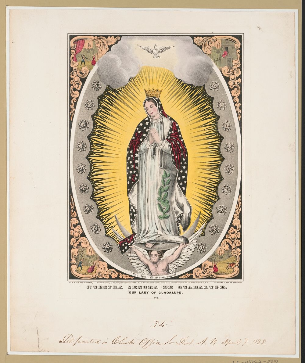 Nuestra senora de Guadalupe: our lady of Guadalupe, N. Currier (Firm)