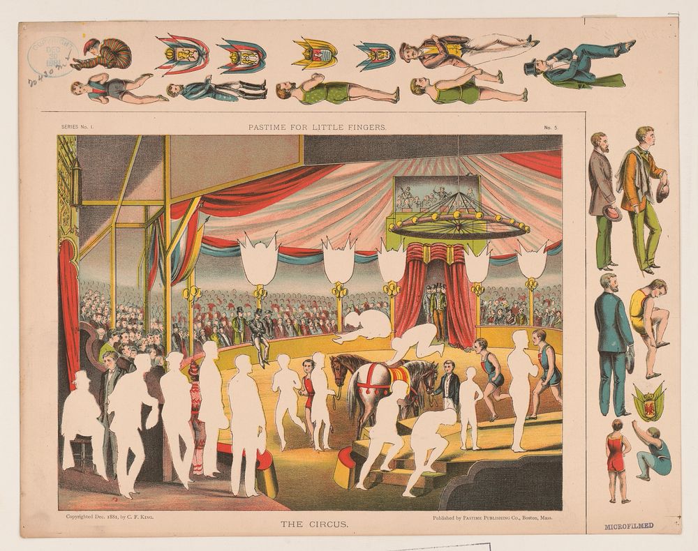 Pastime for little fingers. The Circus, c1881 Dec.