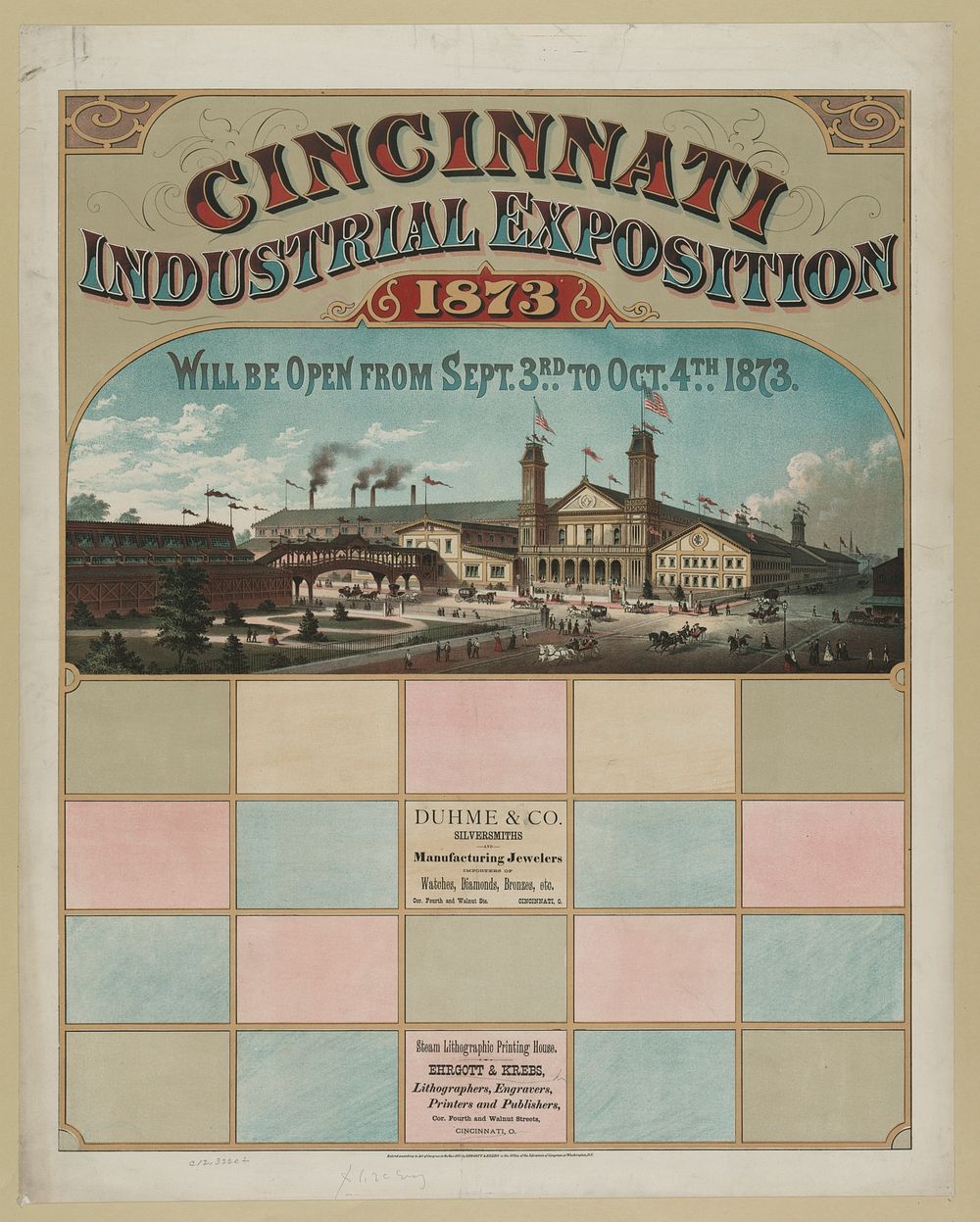 Cincinnati, Industrial exposition, 1873, [c1872]