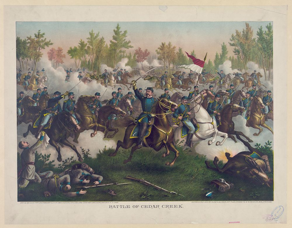 Battle of Cedar Creek, Kurz & Allison.