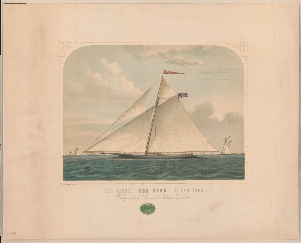 The yacht, Sea Bird, of New York, c1852 July 23.