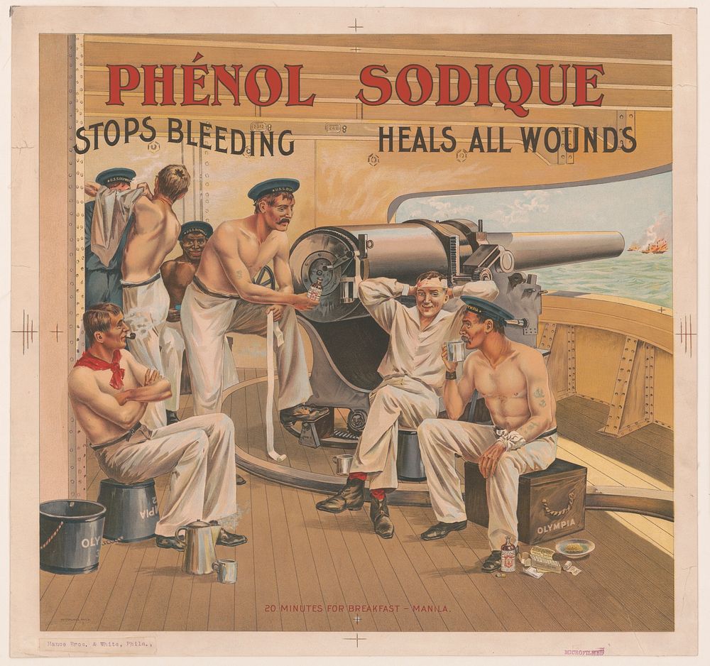 Phénol sodique stops bleeding heals all wounds