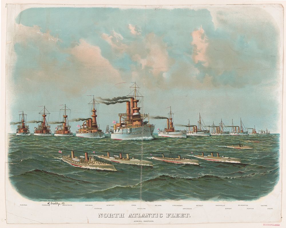 North Atlantic fleet, c1898 May 26.