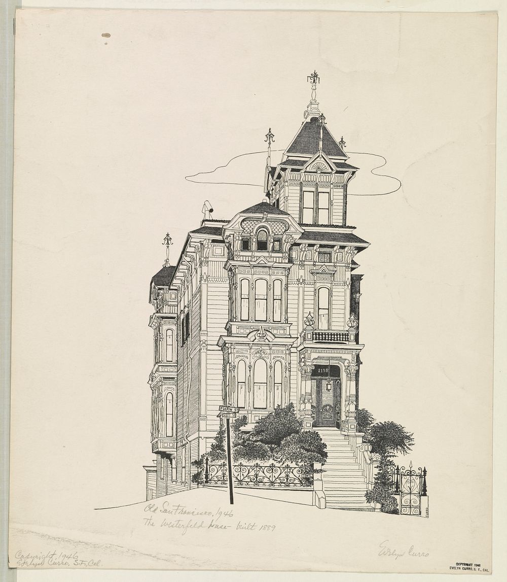 Old San Francisco 1946, The Westerfeld House--built 1889, c1946.