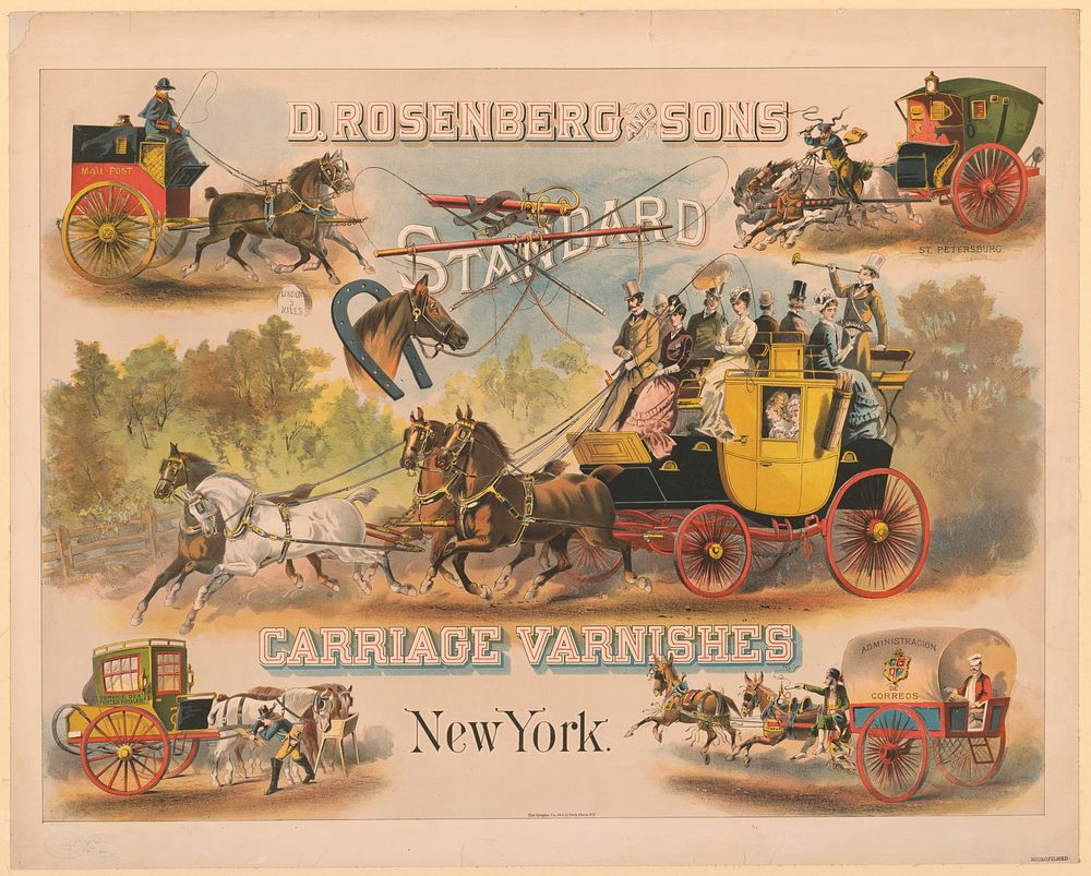 D. Rosenberg & Sons, standard carriage varnishes, New York