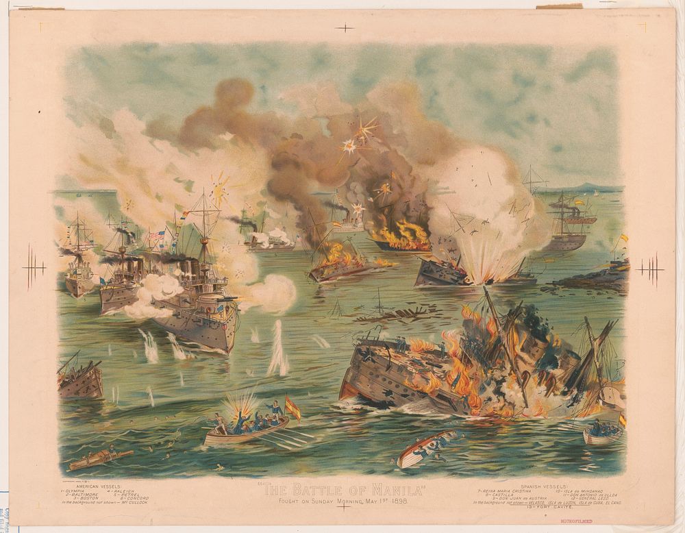 The battle of Manila, fought on Sunday morning, May 1st 1898