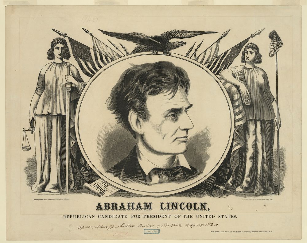 Abraham Lincoln, Republican candidate for president of the United States