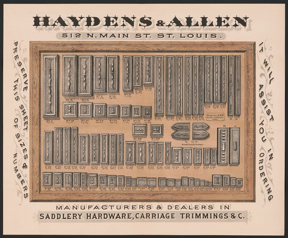 Haydens & Allen...saddlery hardward, carriage trimmings & C.