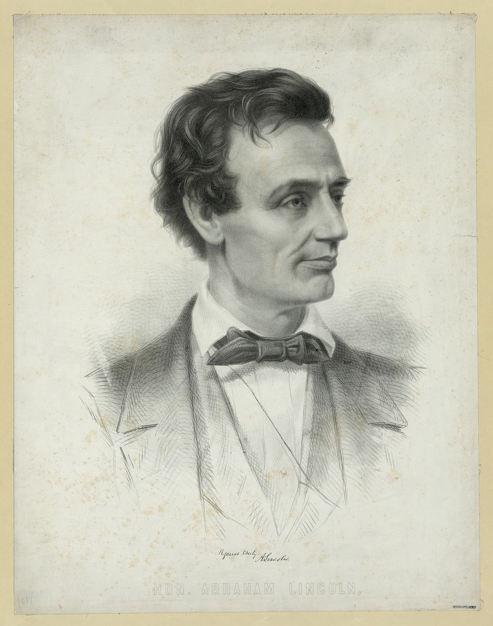 Hon. Abraham Lincoln,