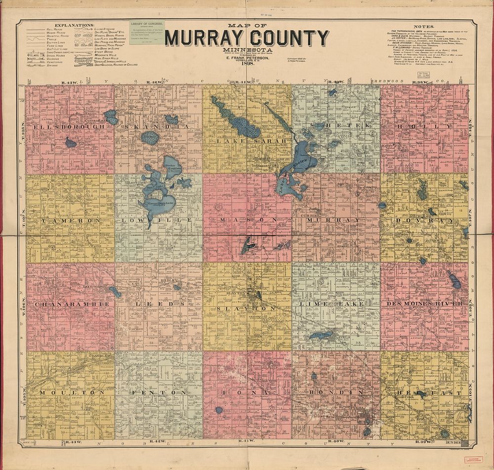 Map of Murray County, Minnesota : compiled and drawn from a special survey and official records.