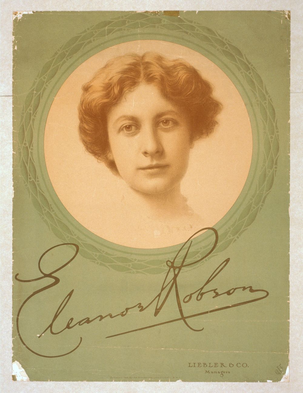 Eleanor Robson, Strobridge & Co. Lith.