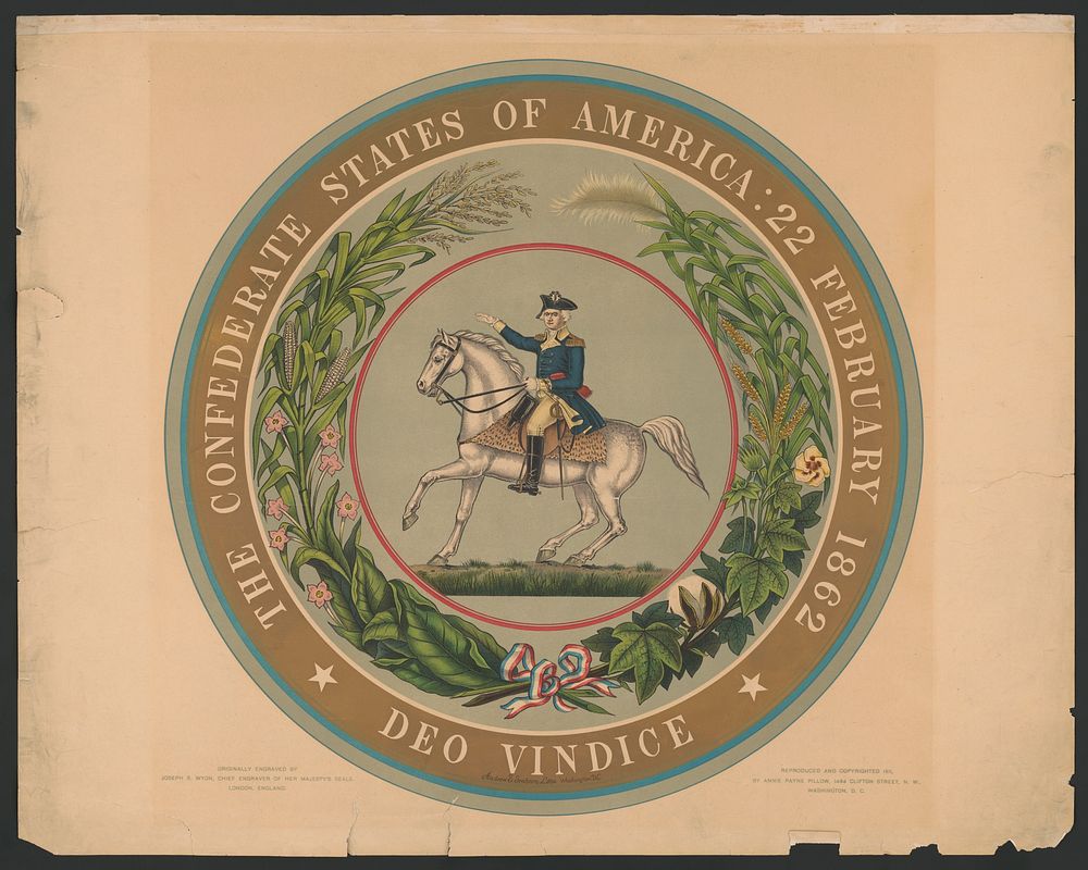 The Confederate States of America : 22 February 1862 - deo vindice / Andrew B. Graham Litho. Washington, D.C.