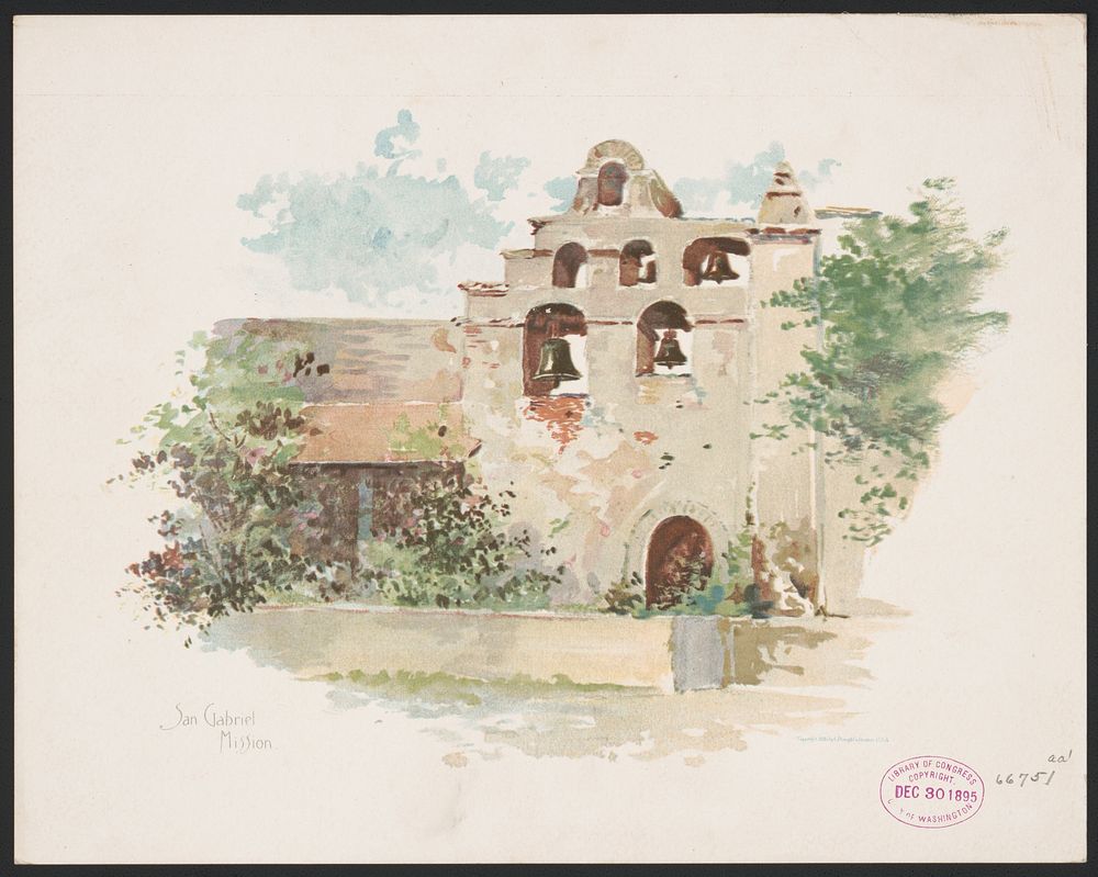 San Gabriel Mission, No. 2 / by Louis K. Harlow., L. Prang & Co., publisher