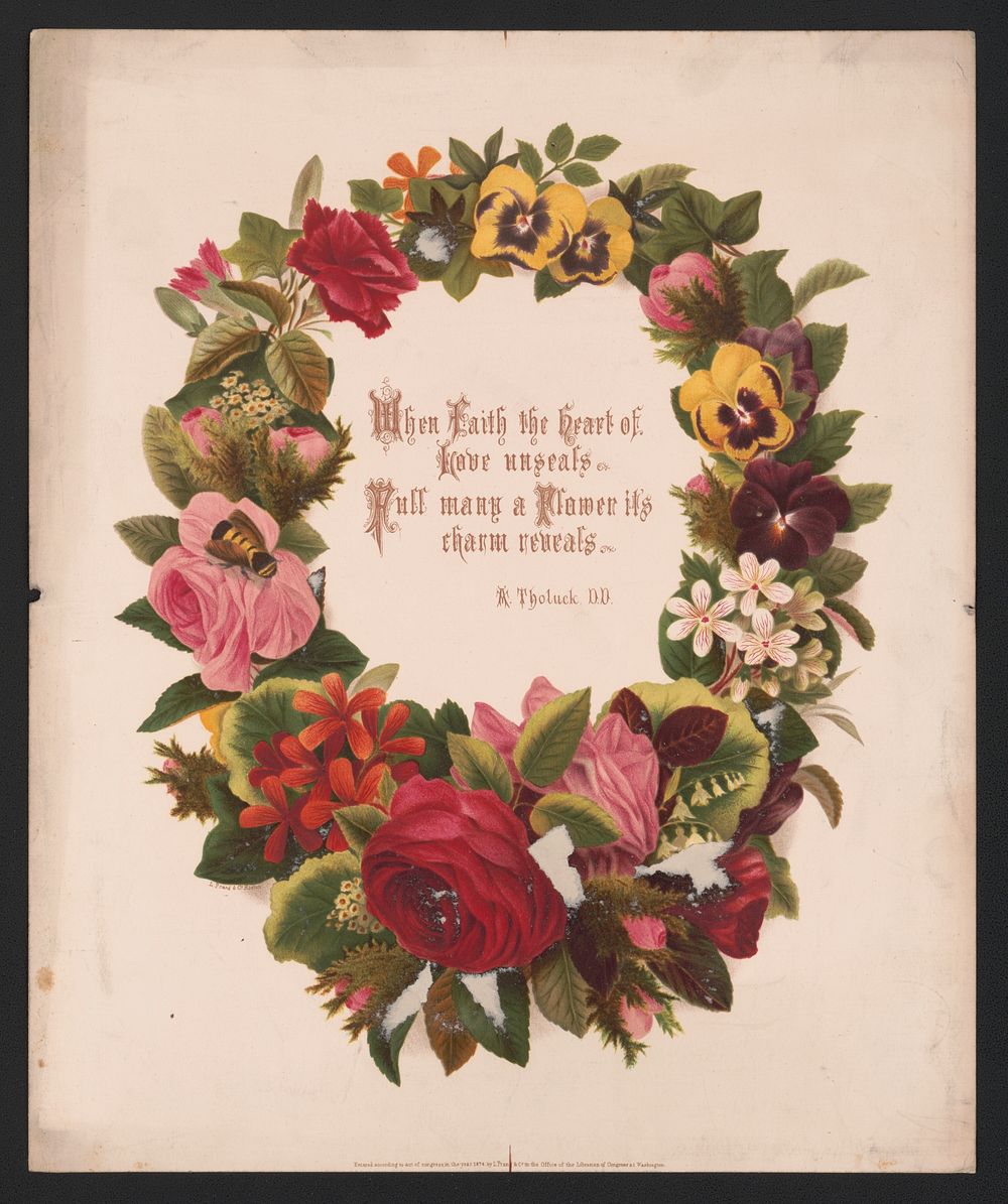 Wreath no. 8 / after Mrs. O.E. Whitney., L. Prang & Co., publisher