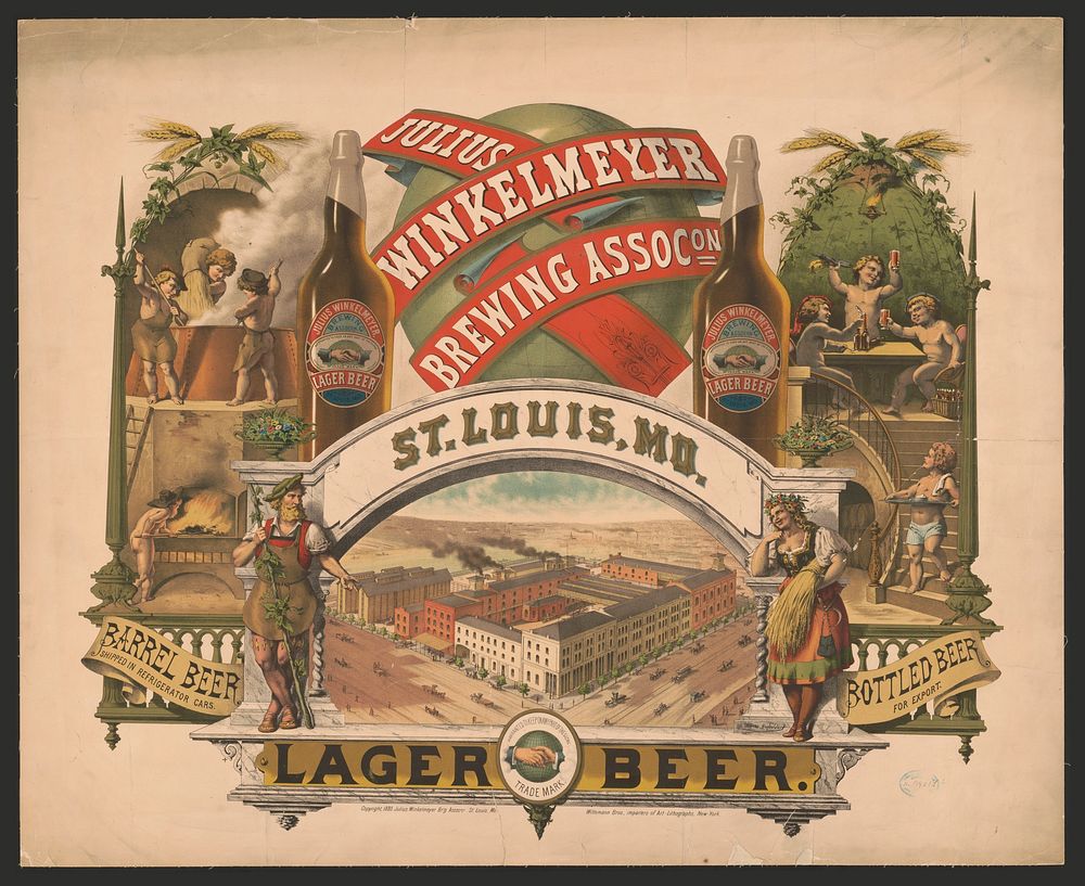 Julius Winkelmeyer Brewing Assocon, St. Louis, MO., lager beer