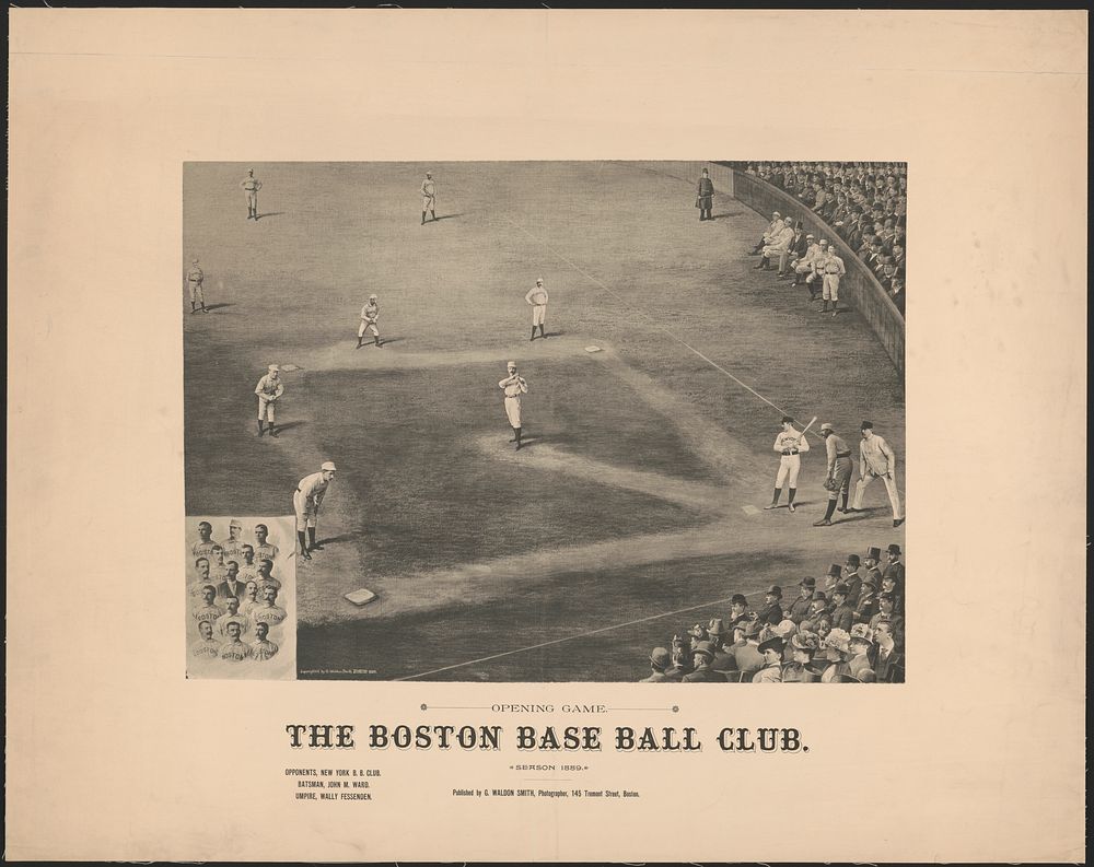 Opening game. The Boston Base Ball Club, season 1889