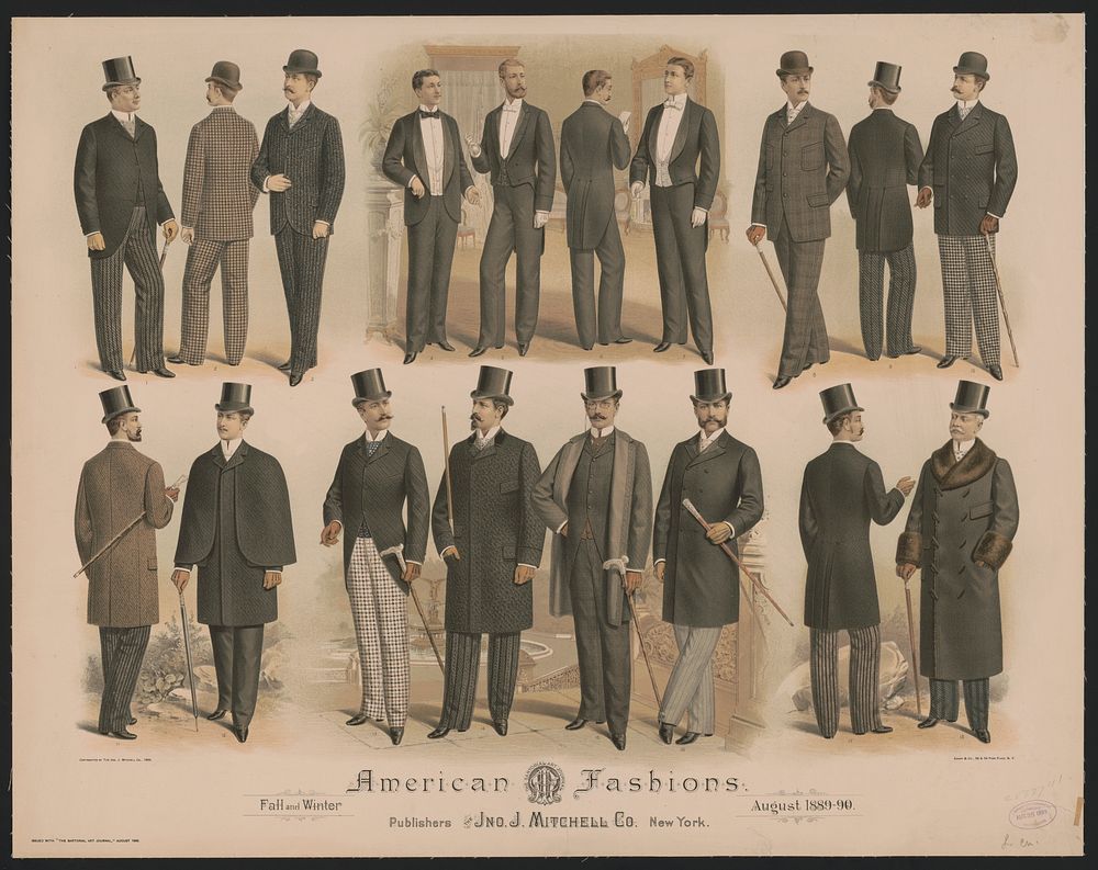 American fashions, fall and winter, August 1889-90