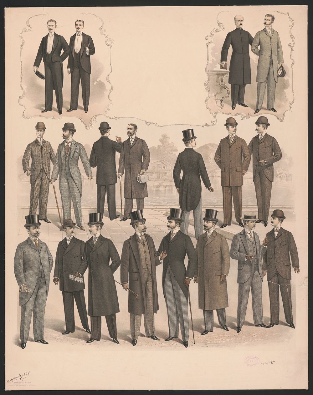 [Fashions for men, 1894]