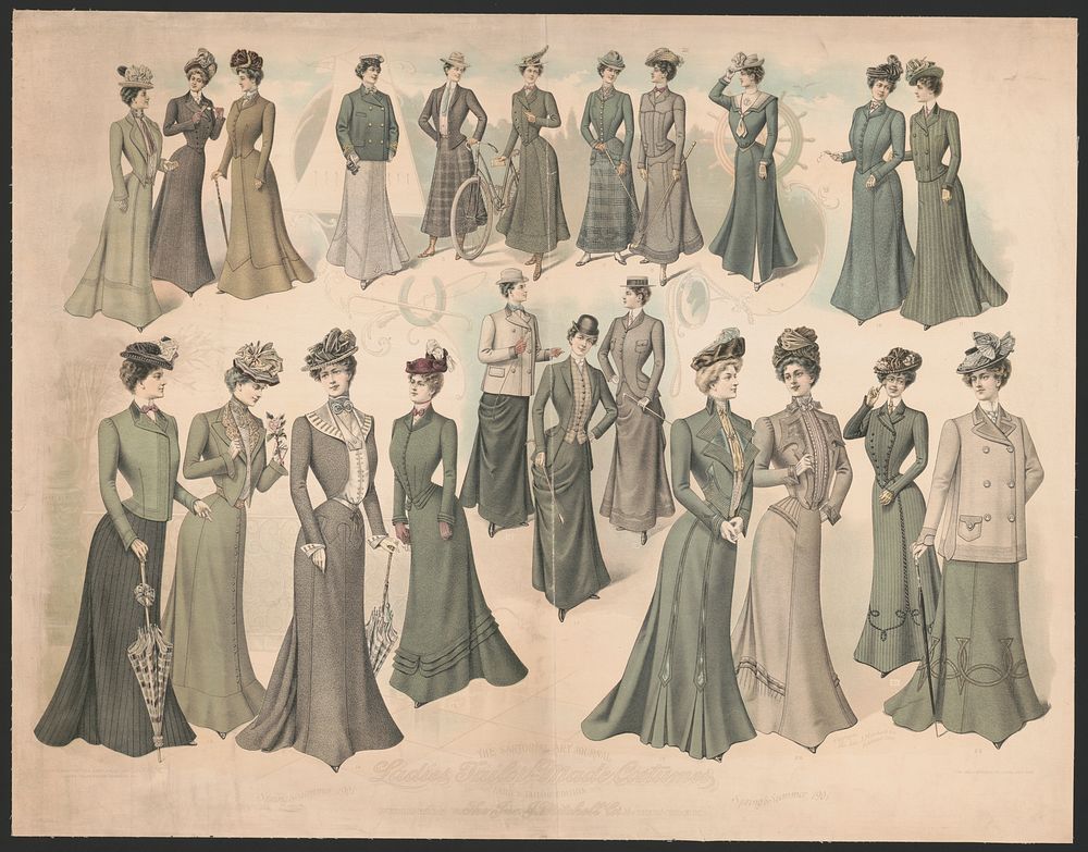 Ladies tailor-made costumes, ladies tailor edition, spring & summer 1901