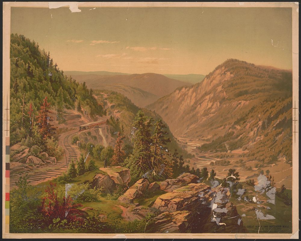 Cheat River and Buckhorn Wall (Baltimore and Ohio Railroad)