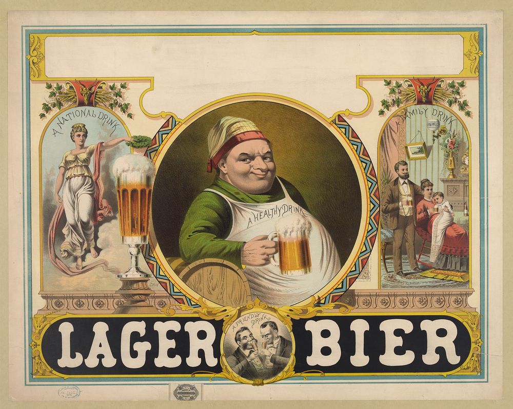 Lager bier / J.Z.(?) Wood ; Mensing & Stecher, lithographers.