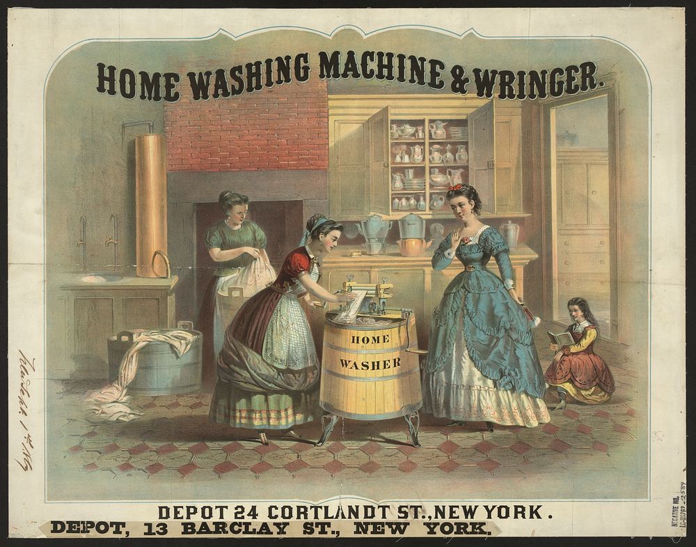 Home washing machine & wringer, New York : [c1869?]