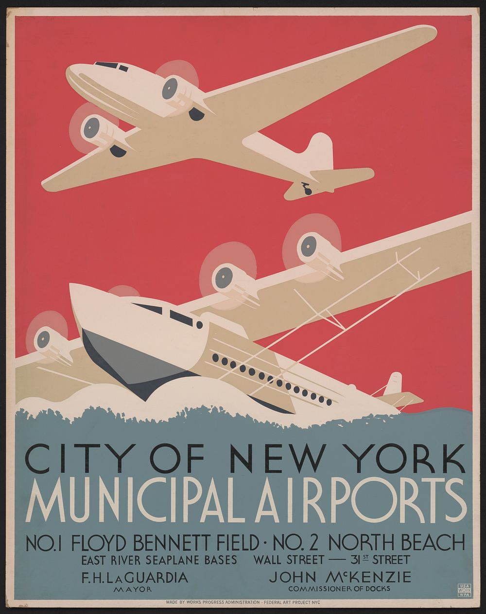 City of New York municipal airports No. 1 Floyd Bennett Field - No. 2 North Beach.