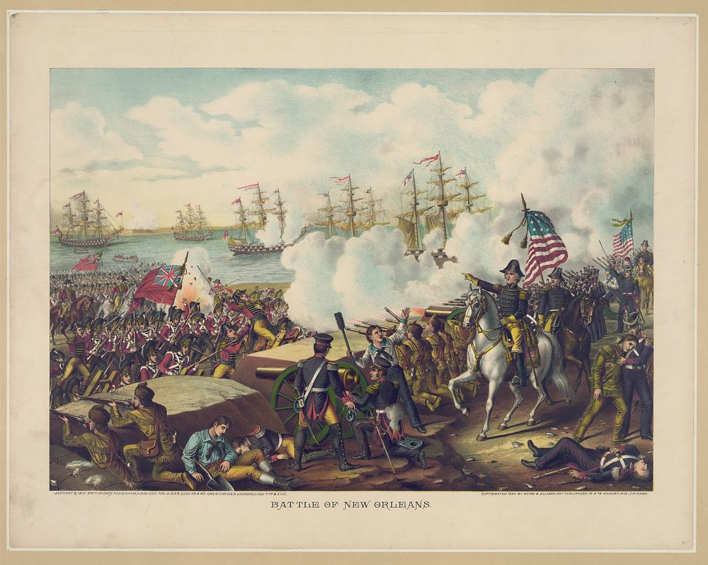 Battle of New Orleans, Kurz & Allison.