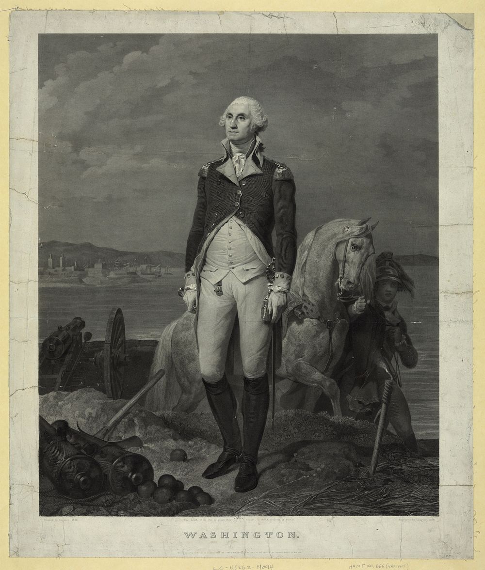 Washington / painted by Cogniet, 1836 ; engraved by Laugier, 1839.