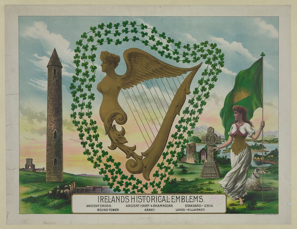 Ireland's historical emblems / Eagle Litho. Co.