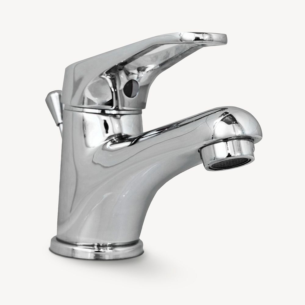 Water tap, isolated object image psd