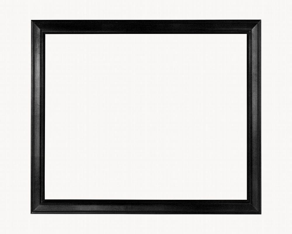 Black frame on white background