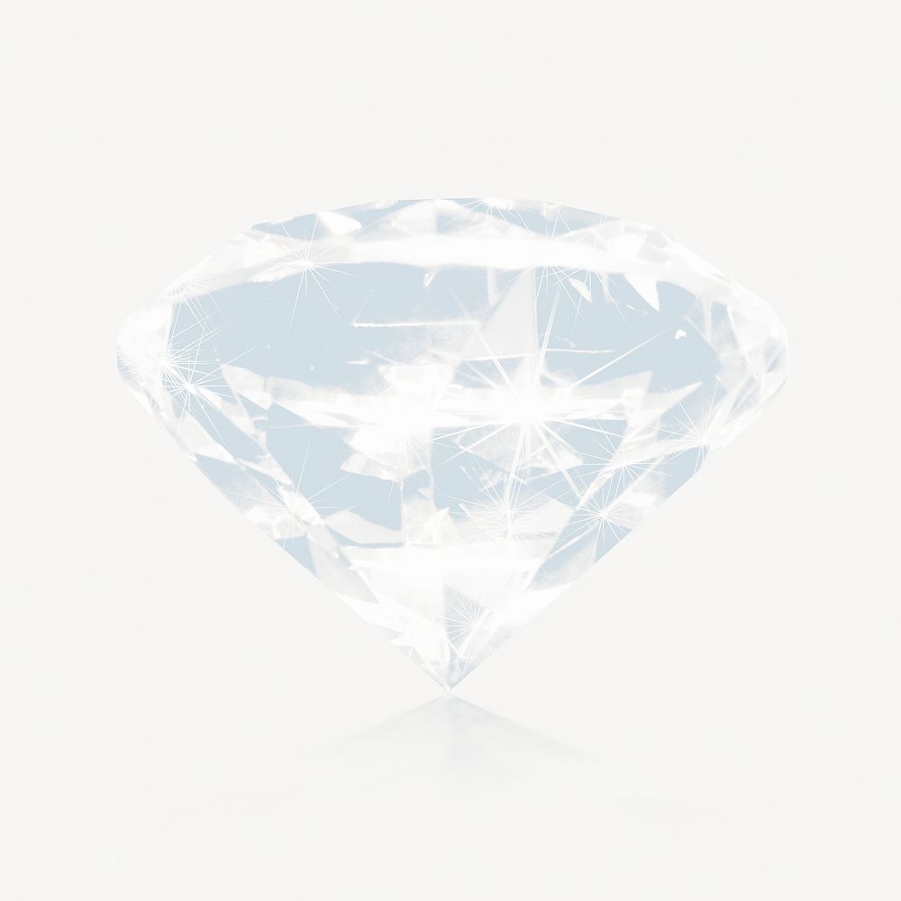 Shiny diamond collage element psd