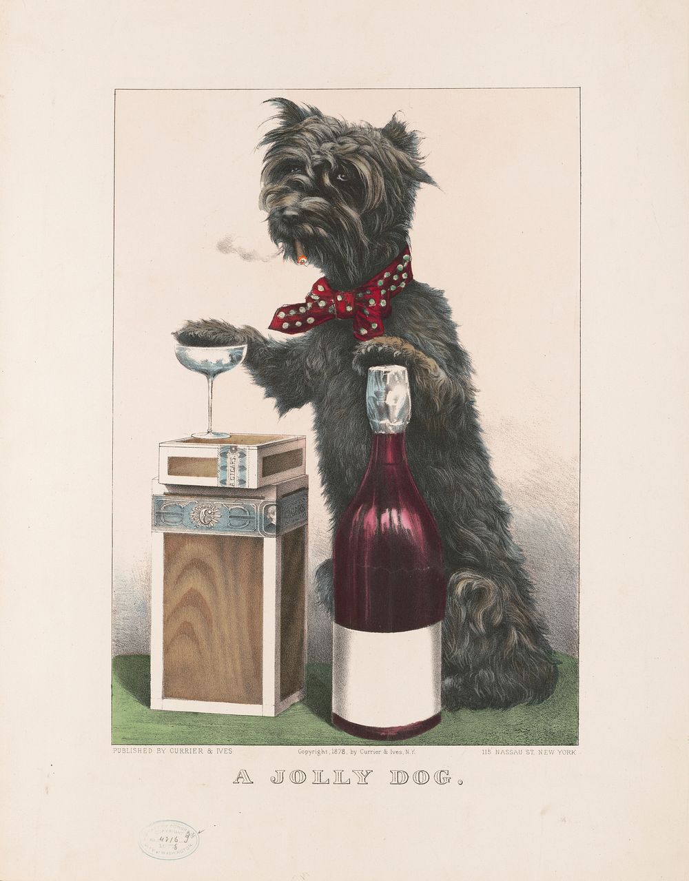 A jolly dog, Currier & Ives.
