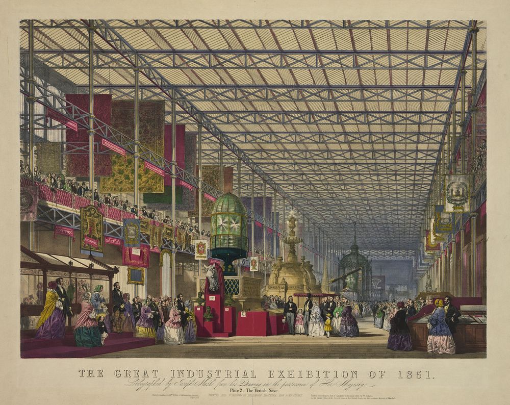 The great industrial exhibition of 1851. Plate 3. The British nave