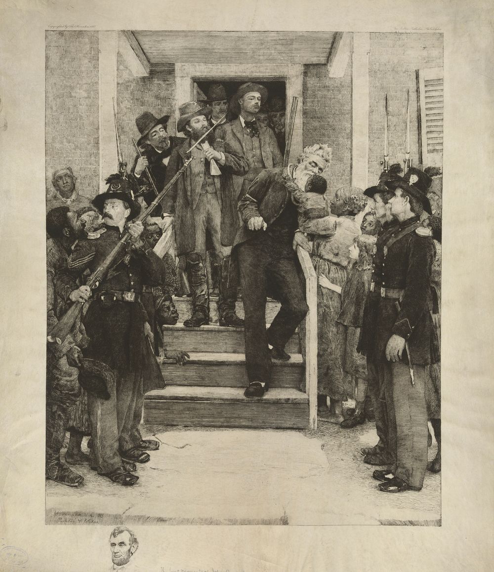 The last moments of John Brown (leaving the jail on the morning of his execution) / Hovenden N.A. 1885, painter & etcher.
