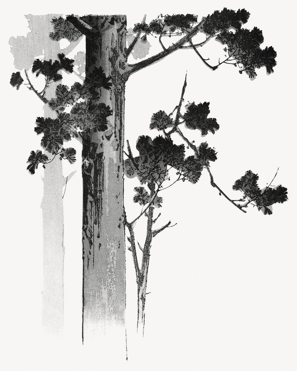 Vintage tree psd. Remixed by rawpixel.