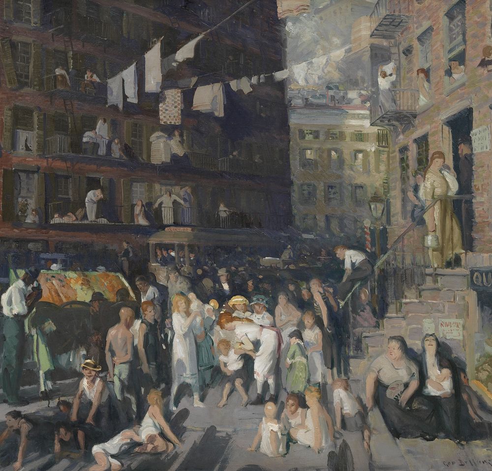 Cliff Dwellers (1913) painting in high resolution by George Wesley Bellows.  