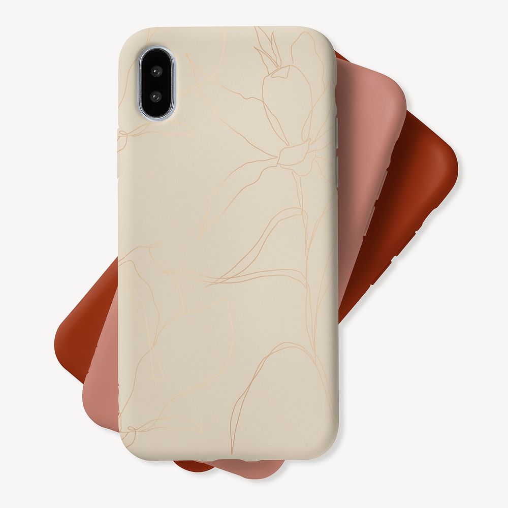 Minimal mobile phone case with design space
