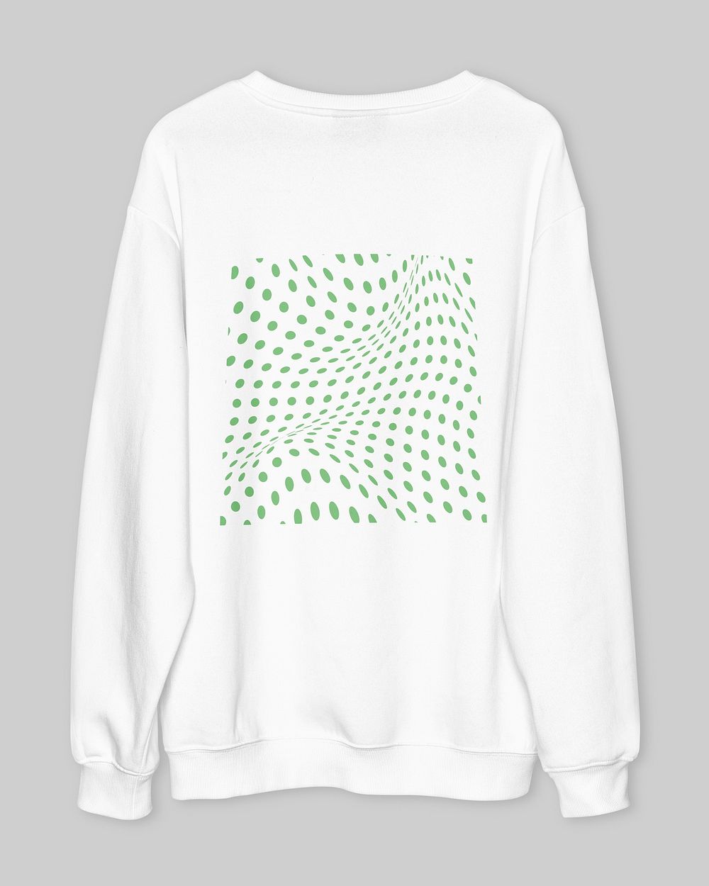 White sweater, casual apparel with design space