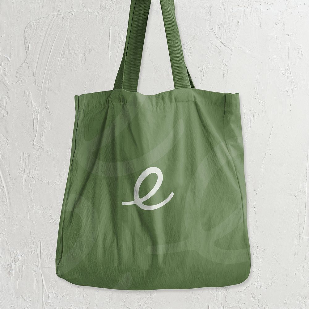 Canvas bag mockup, editable eco product design psd