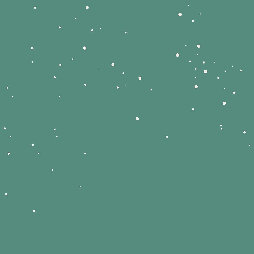 Falling snow, green background psd