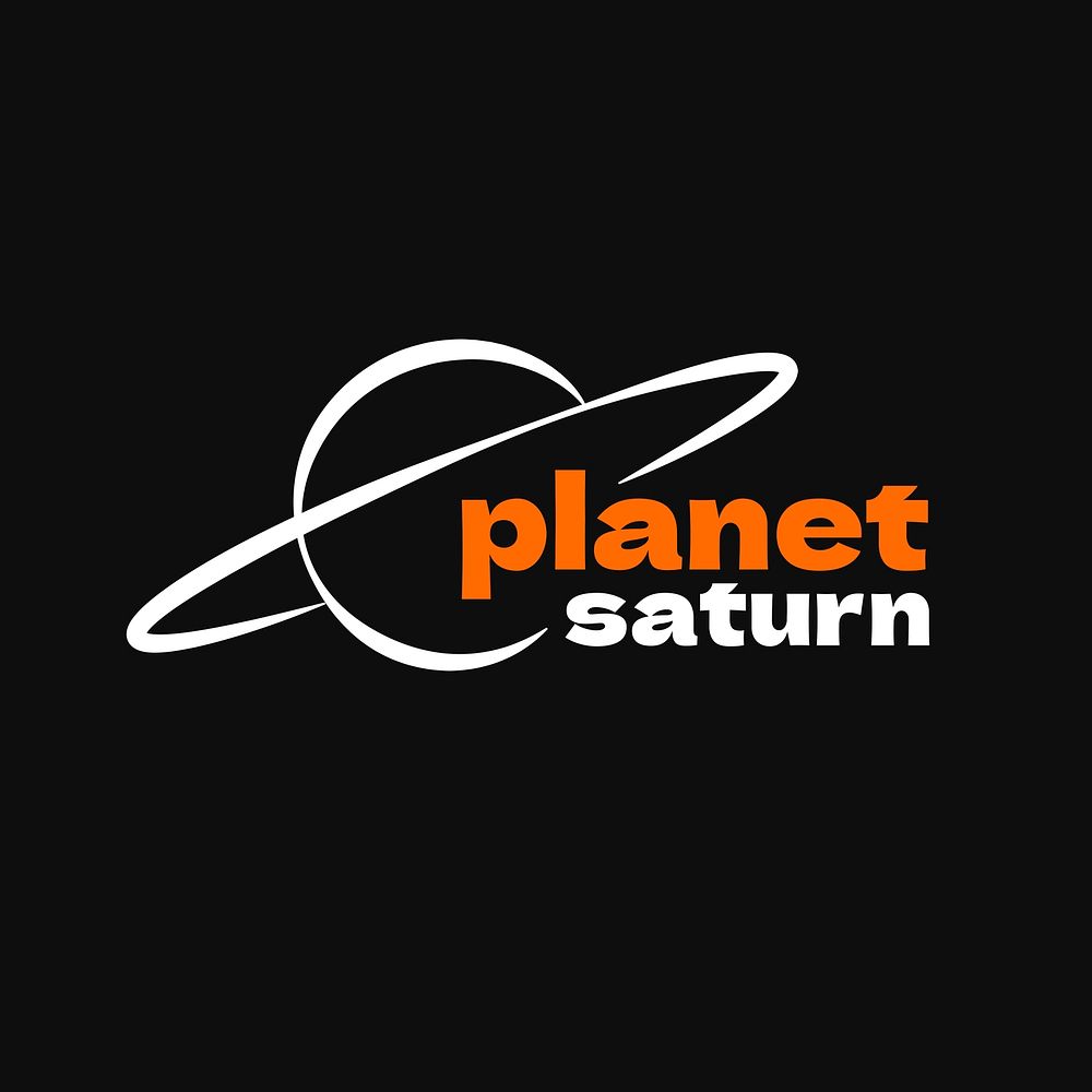 Planet logo editable template, creative design psd