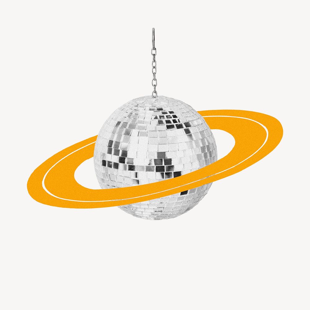 Saturn disco ball, party decoration remix