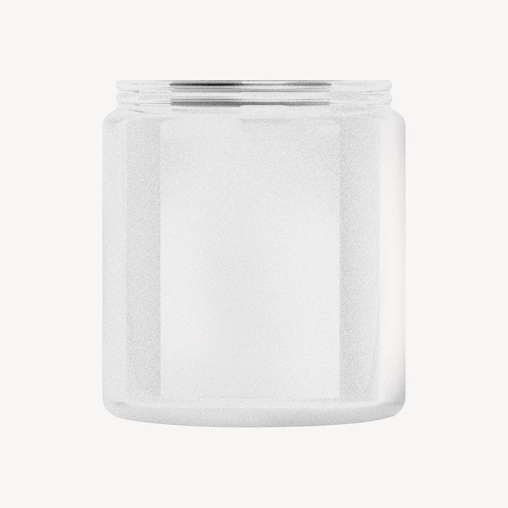 Glass jar container, object image
