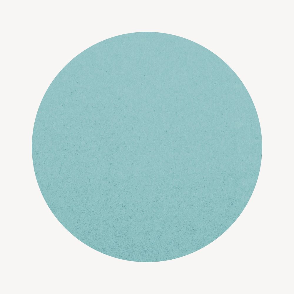 Blue circle badge, geometric shape psd