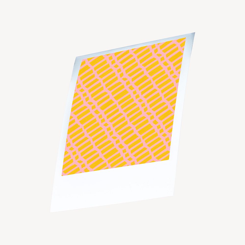 Instant film frame collage element