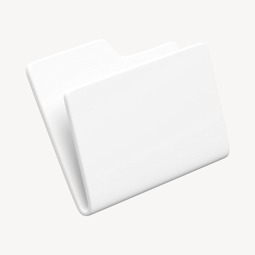 3D white folder, technology graphic