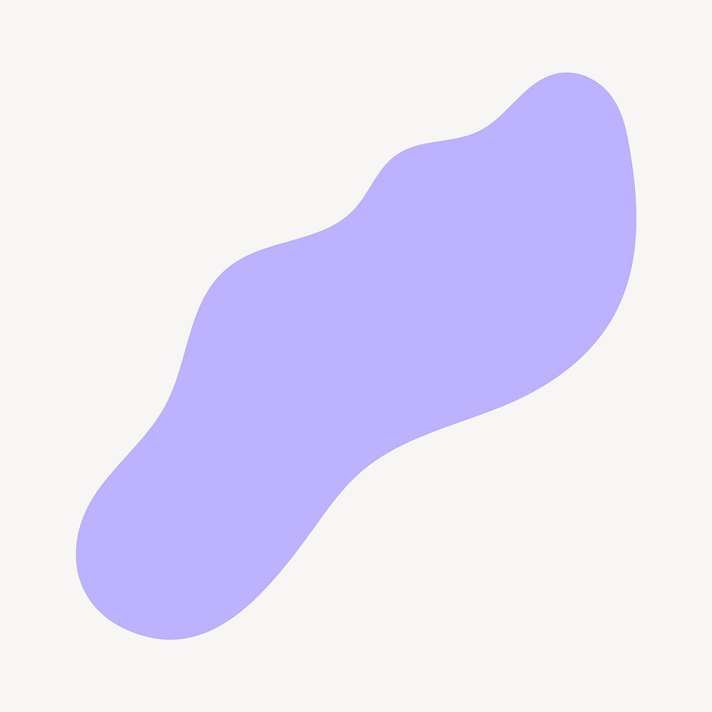 Purple organic shape, abstract graphic